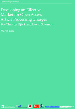 Developing an Effective Market for Open Access Article Processing Charges - Bo-Christer Björk and David Solomon