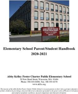 Elementary School Parent/Student Handbook 2020-2021 - AKFCS