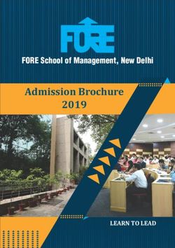 Admission Brochure 2019 - FORE School of Management, New Delhi - LEARN TO LEAD - FORE School of ...