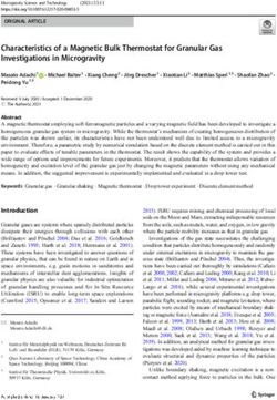Characteristics of a Magnetic Bulk Thermostat for Granular Gas Investigations in Microgravity - eLib