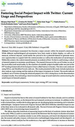 Fostering Social Project Impact with Twitter: Current Usage and Perspectives - MDPI