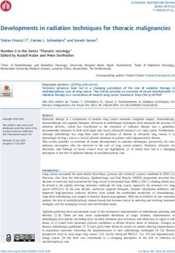 Developments in radiation techniques for thoracic malignancies