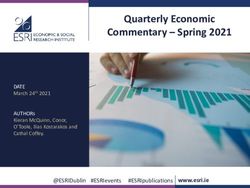 Quarterly Economic Commentary - Spring 2021 - DATE March 24th 2021 - The Economic ...