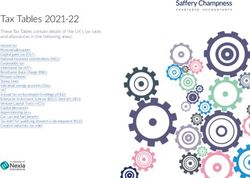 Tax Tables 2021-22 These Tax Tables contain details of the UK's tax rates and allowances in the following areas: Saffery Champness