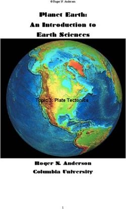 Planet Earth: An Introduction to Earth Sciences - Topic 3: Plate Tectonics Roger N. Anderson Columbia University