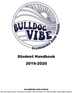 Student Handbook 2019-2020
