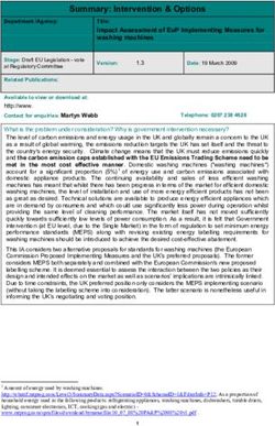 Summary: Intervention & Options - Legislation.gov.uk