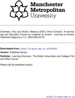 Chambers, Amy and Skains, Rebecca (2021) Smart Schools: AI technology and Education Futures as Imagined on Screen Learning on Screen ...
