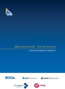 BOQ Investor Information - 2018 Half Year Results - Incorporating the requirements of Appendix 4D