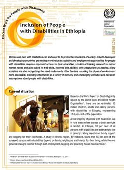 Inclusion of People with Disabilities in Ethiopia - ILO