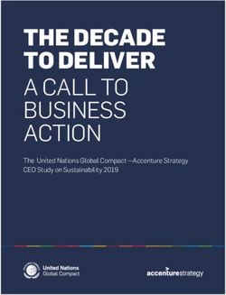 THE DECADE TO DELIVER - A CALL TO BUSINESS ACTION The United Nations Global Compact -Accenture Strategy CEO Study on Sustainability 2019