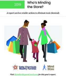 Who's Minding the Store? - 2019 A report card on retailer actions to eliminate toxic chemicals - Retailer Report Card