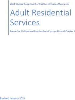 Adult Residential Services - Revised January 2021