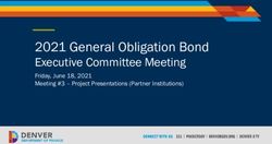 2021 General Obligation Bond - Executive Committee Meeting Friday, June 18, 2021 Meeting #3 - Project Presentations (Partner Institutions) - City ...