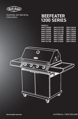 BEEFEATER 1200 SERIES - User Manual