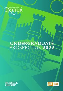 UNDERGRADUATE PROSPECTUS 2022 - UNIVERSITY OF EXETER