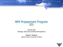 BPA Prepayment Program 101 - Jon M. Dull - Bonneville Power ...