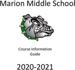 Marion Middle School - 2020-2021 Course Information Guide - Marion ISD