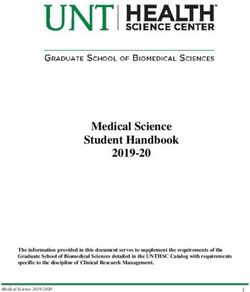 Medical Science Student Handbook 2019-20 - UNT Health ...