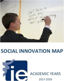 SOCIAL INNOVATION MAP - ACADEMIC YEARS 2017-2018