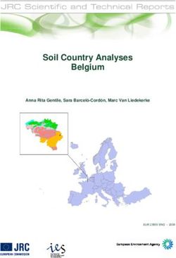 Soil Country Analyses Belgium - Anna Rita Gentile, Sara Barceló-Cordón, Marc Van Liedekerke - JRC Publications Repository