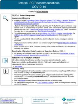 Interim IPC Recommendations - Alberta Health ...