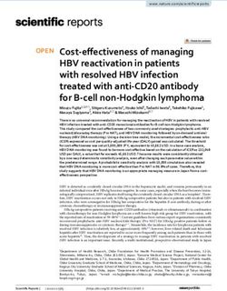 Cost effectiveness of managing HBV reactivation in patients with resolved HBV infection treated with anti CD20 antibody for B cell non Hodgkin ...