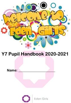 Y7 Pupil Handbook 2020-2021 - Name: _ - Eden Girls' School, Slough