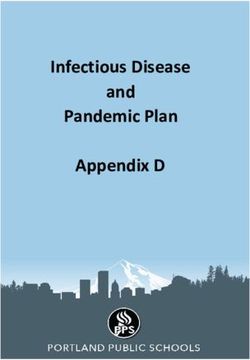 Infectious Disease and - Pandemic Plan Appendix D - Portland ...