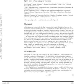 Zipf's laws of meaning in Catalan