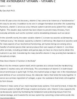 THE ANTIOXIDANT VITAMIN - VITAMIN C