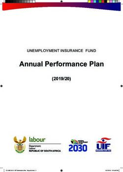 Annual Performance Plan - (2019/20) UNEMPLOYMENT INSURANCE FUND - AWS