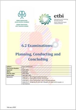 6.2 Examinations: Planning, Conducting and Concluding