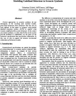 Modelling Undefined Behaviour in Scenario Synthesis