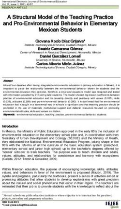 A Structural Model of the Teaching Practice and Pro-Environmental Behavior in Elementary Mexican Students - ERIC