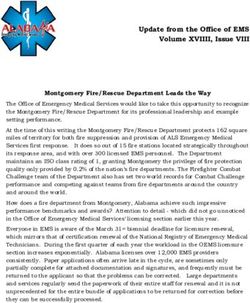 Update from the Office of EMS Volume XVIIII, Issue VIII - Alabama Public Health