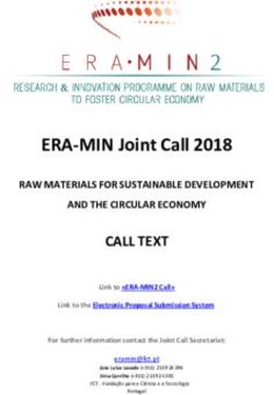 ERA-MIN Joint Call 2018 - RAW MATERIALS FOR SUSTAINABLE DEVELOPMENT AND THE CIRCULAR ECONOMY