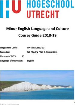 Minor English Language and Culture Course Guide 2018-19 - OA-MINTCENG-13 Programme Code: Semester