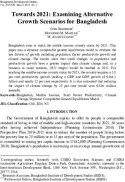 Towards 2021: Examining Alternative Growth Scenarios for Bangladesh