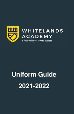 Uniform Guide 2021-2022 - Whitelands Academy