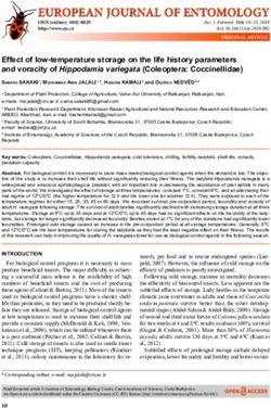 EUROPEAN JOURNAL OF ENTOMOLOGY