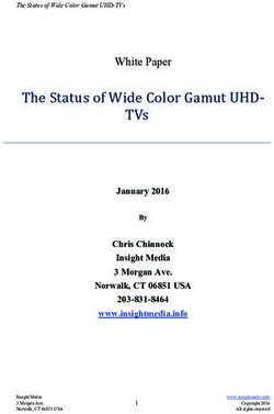 The Status of Wide Color Gamut UHD- TVs - 3M