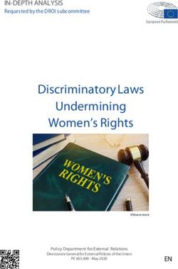Discriminatory Laws Undermining Women's Rights - IN-DEPTH ANALYSIS Requested by the DROI subcommittee - European ...