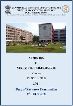 MSc/MPH/PBD/PGD/PGF - JIPMER