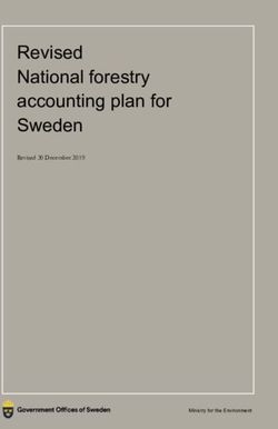 Revised National forestry accounting plan for Sweden