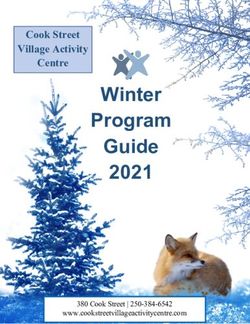 Winter Program Guide 2021 - Cook Street Village Activity Centre