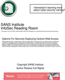 SANS Institute InfoSec Reading Room