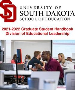 2021-2022 Graduate Student Handbook Division of Educational Leadership