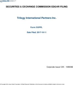 SECURITIES & EXCHANGE COMMISSION EDGAR FILING - iR DIRECT