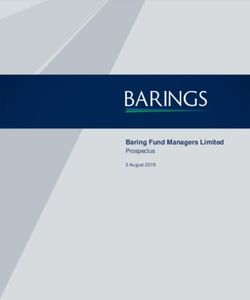 Baring Fund Managers Limited - Prospectus 5 August 2019 - Barings